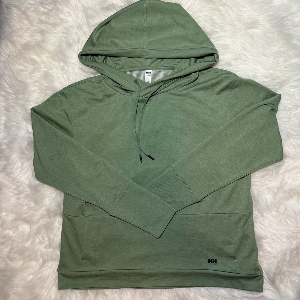 Helly Hansen Green Women’s long sleeve top with hood